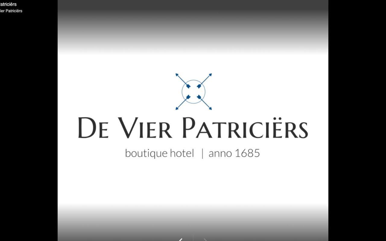 Boutique Hotel De Vier Patriciers Middelburg Zewnętrze zdjęcie